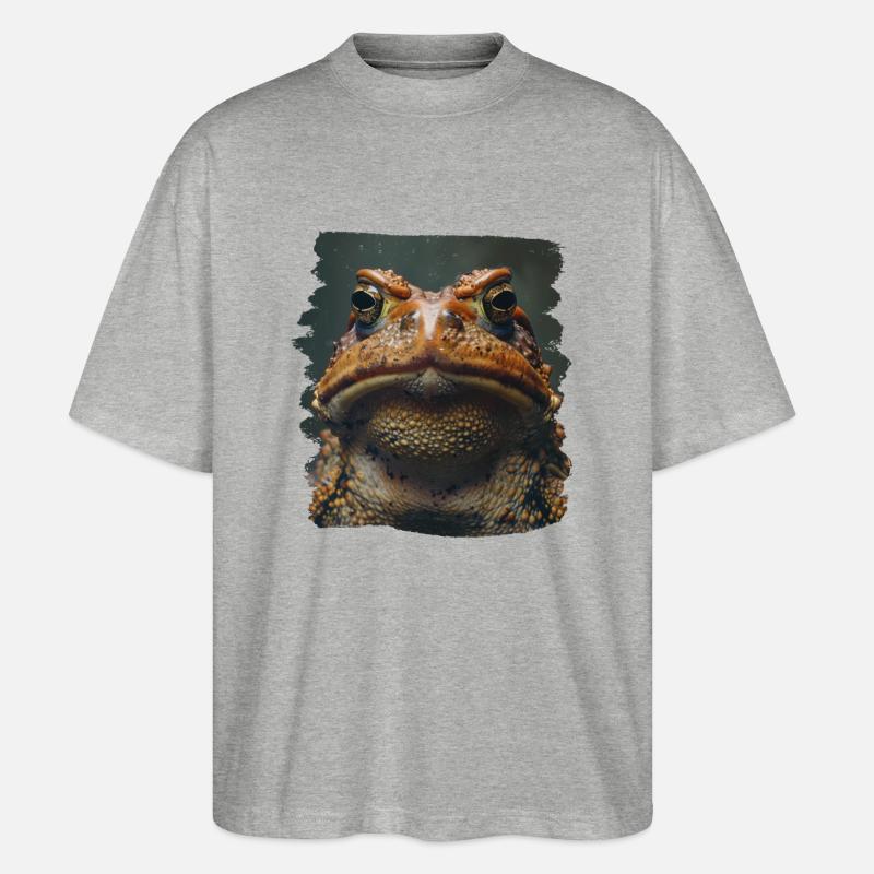Toad Toads Toad - Stanley/Stella Oversized Unisex Organic T-shirt Blaster 2.0 - heather grey