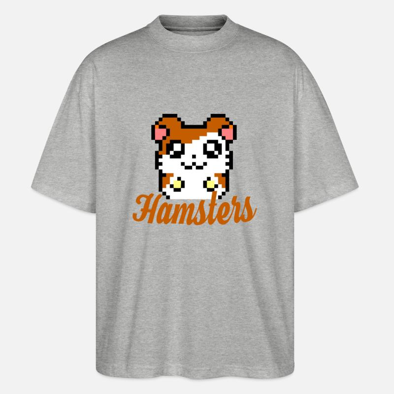 Hamster - Stanley/Stella Oversized Unisex Bio T-Shirt Blaster 2.0 - Grau meliert