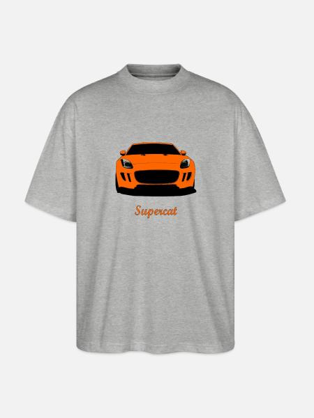 Supercat - T-shirt bio Blaster 2.0 coupe oversize Stanley/Stella Unisexe - gris chiné