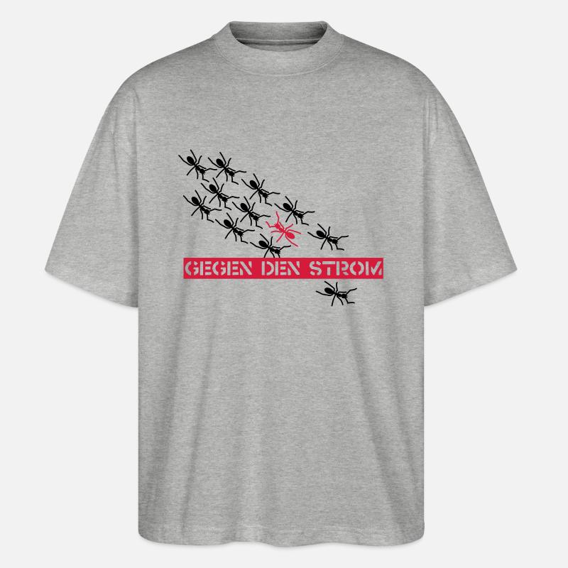 Ants - Stanley/Stella Oversized Unisex Bio T-Shirt Blaster 2.0 - Grau meliert
