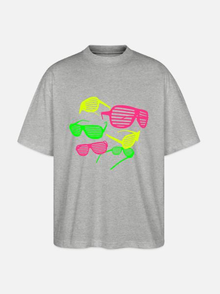 Shutter Shades - Stanley/Stella Oversized Unisex Bio T-Shirt Blaster 2.0 - Grau meliert