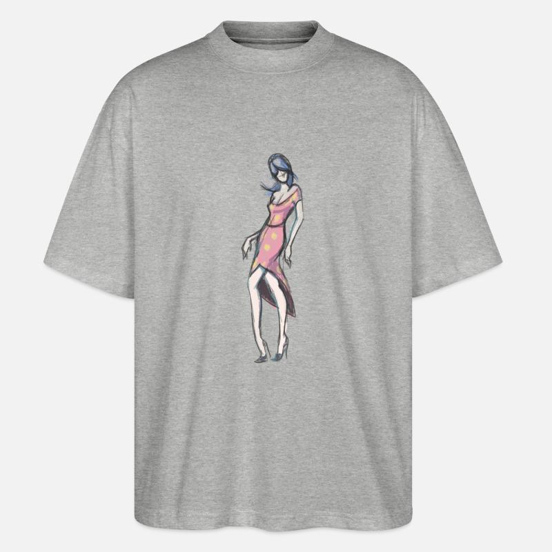 Modedesigner - Stanley/Stella Oversized Unisex Bio T-Shirt Blaster 2.0 - Grau meliert