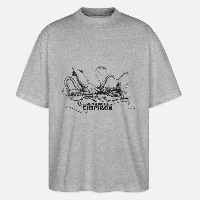 TSHIRT-CHIPIRON - T-shirt bio Blaster 2.0 coupe oversize Stanley/Stella Unisexe - gris chiné