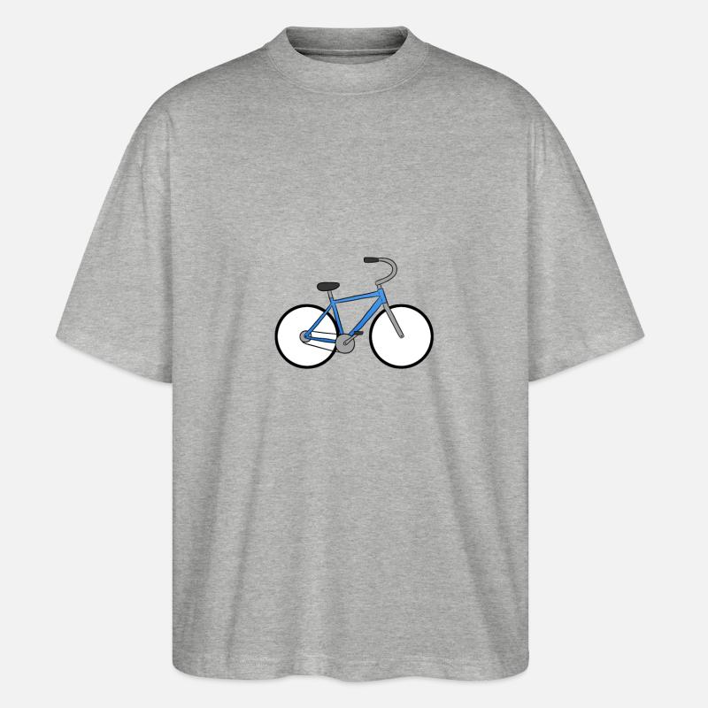 Bicycle - Stanley/Stella Oversized Unisex Bio T-Shirt Blaster 2.0 - Grau meliert