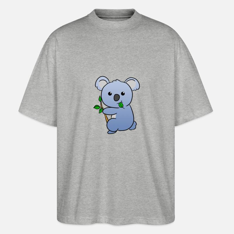 Koala - Stanley/Stella Oversized Unisex Bio T-Shirt Blaster 2.0 - Grau meliert