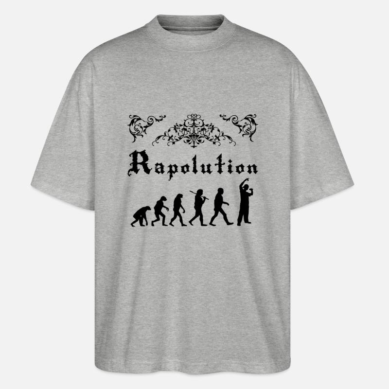 Rap Evolution - T-shirt bio Blaster 2.0 coupe oversize Stanley/Stella Unisexe - gris chiné