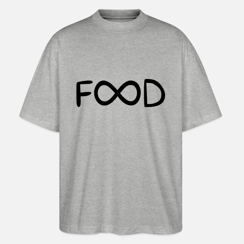 UNENDLICH VIEL ESSEN - Stanley/Stella Oversized Unisex Bio T-Shirt Blaster 2.0 - Grau meliert