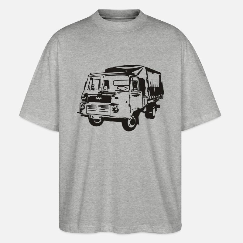 Robur Pritsche LO LD IFA - Stanley/Stella Oversized Unisex Bio T-Shirt Blaster 2.0 - Grau meliert