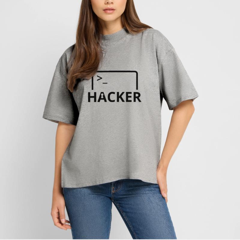 Hacker computer scientist computer programmer Stanley/Stella Oversized Unisex Organic T-shirt Blaster 2.0