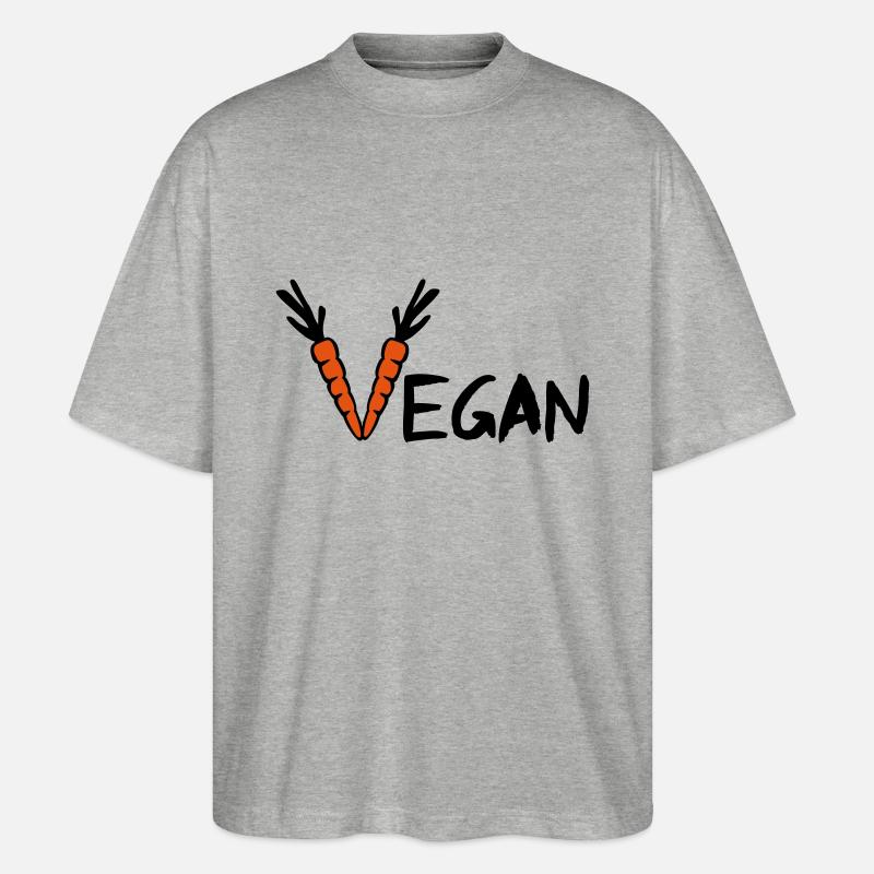 Vegan - Stanley/Stella Oversized Unisex Bio T-Shirt Blaster 2.0 - Grau meliert