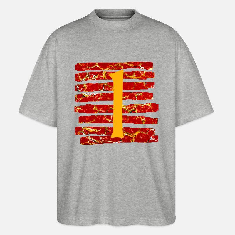 Strip E 232 l - Stanley/Stella Oversized Unisex Organic T-shirt Blaster 2.0 - heather grey