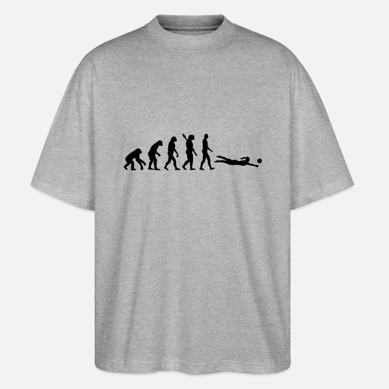 Evolution Beachvolleyball - Stanley/Stella Oversized Unisex Bio T-Shirt Blaster 2.0 - Grau meliert