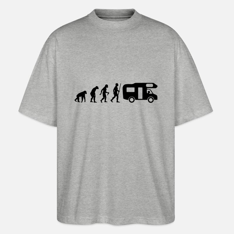 Camper Evolution - Stanley/Stella Oversized Unisex Bio T-Shirt Blaster 2.0 - Grau meliert