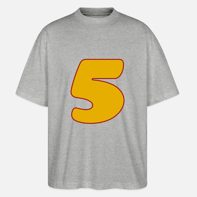 5 - Stanley/Stella Oversized Unisex Bio T-Shirt Blaster 2.0 - Grau meliert