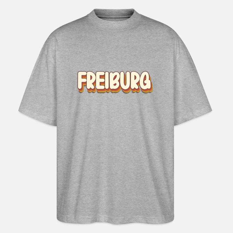 Freiburgerin Freiburger Freiburg - T-shirt bio Blaster 2.0 coupe oversize Stanley/Stella Unisexe - gris chiné