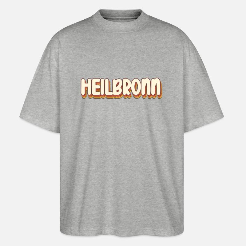 Heilbronnerin Heilbronner Heilbronn - T-shirt bio Blaster 2.0 coupe oversize Stanley/Stella Unisexe - gris chiné