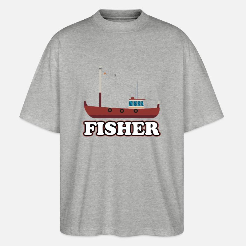 Fischer - Stanley/Stella Oversized Unisex Bio T-Shirt Blaster 2.0 - Grau meliert