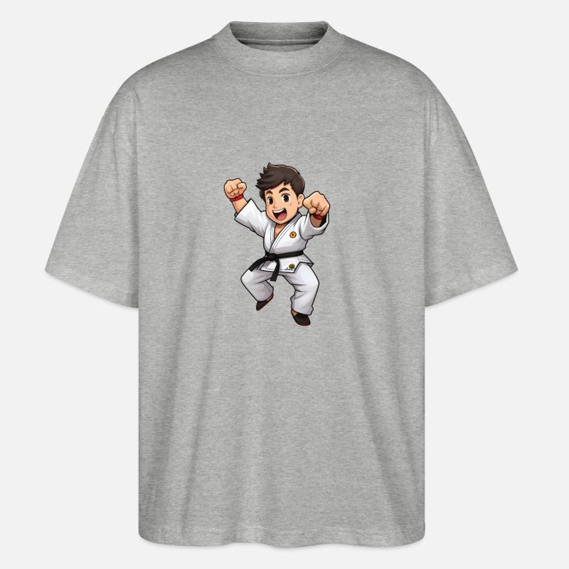 Karate - Stanley/Stella Oversized Unisex Bio T-Shirt Blaster 2.0 - Grau meliert