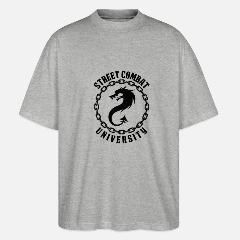 Rue University Combat - T-shirt bio Blaster 2.0 coupe oversize Stanley/Stella Unisexe - gris chiné