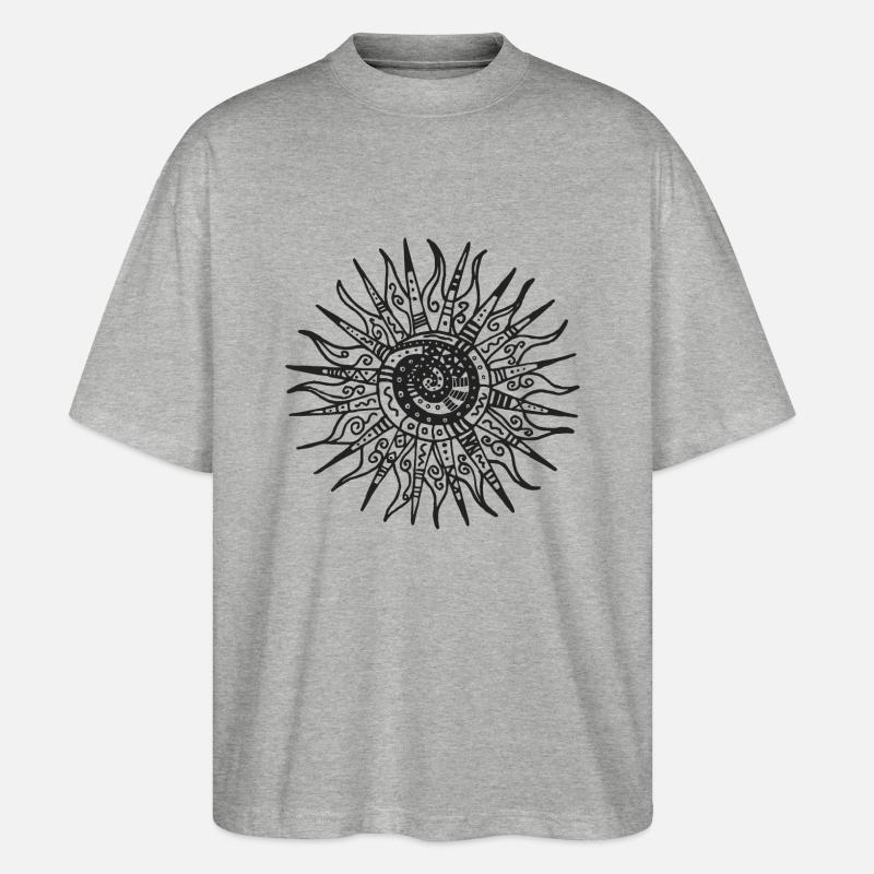 Sonne - Stanley/Stella Oversized Unisex Bio T-Shirt Blaster 2.0 - Grau meliert