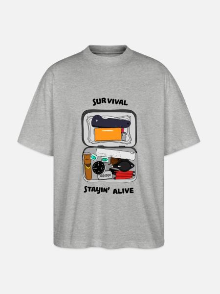 All what you need - Stanley/Stella Oversized Unisex Organic T-shirt Blaster 2.0 - heather grey