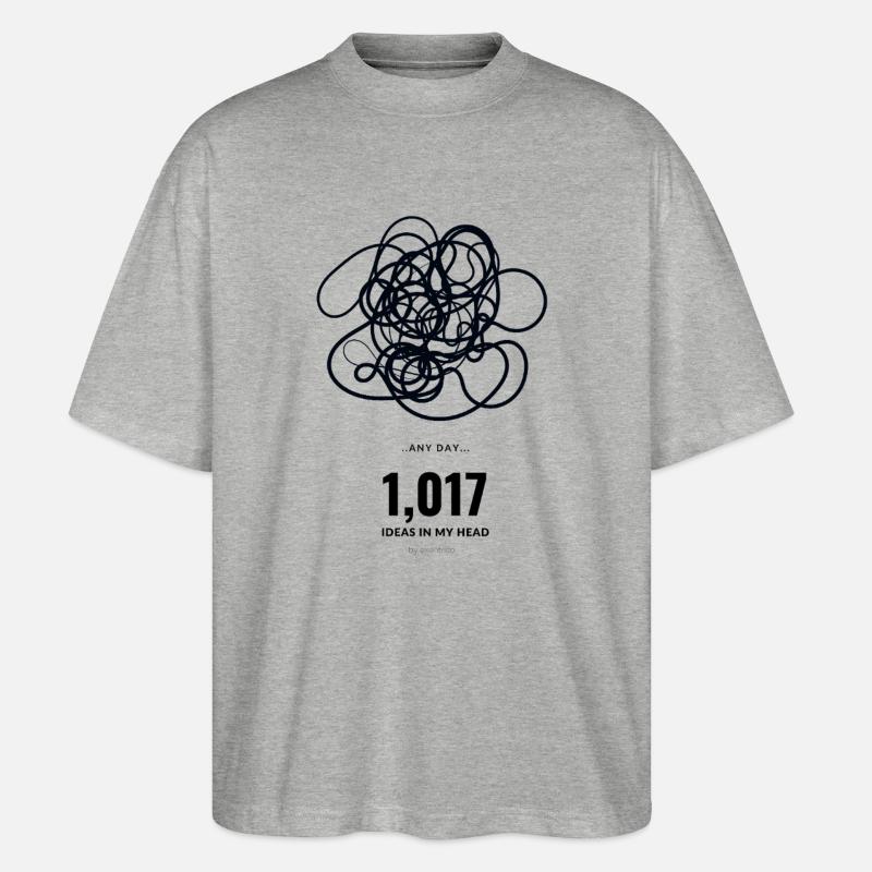 IDEEN - Stanley/Stella Oversized Unisex Bio T-Shirt Blaster 2.0 - Grau meliert