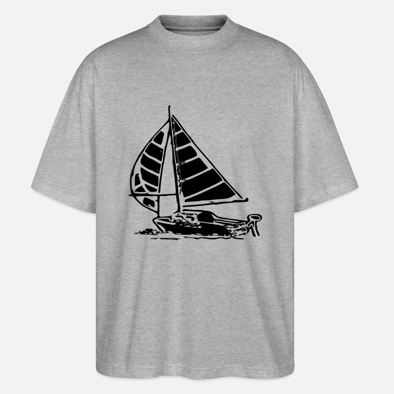 booti - Stanley/Stella Oversized Unisex Bio T-Shirt Blaster 2.0 - Grau meliert