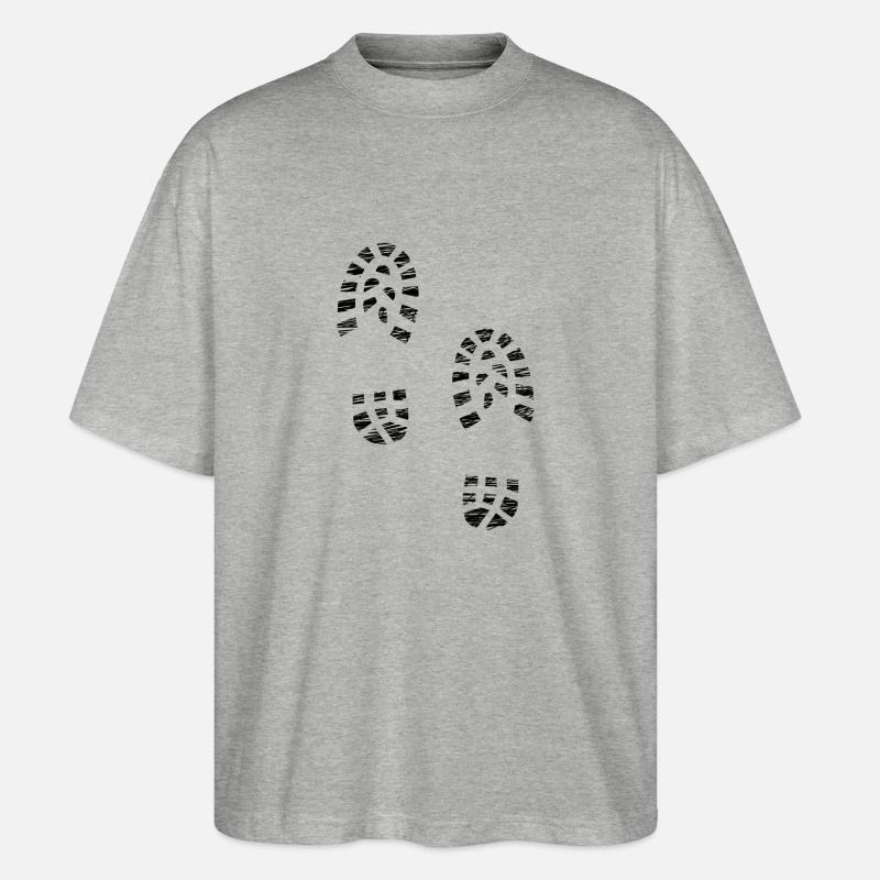 Booties - Stanley/Stella Oversized Unisex Bio T-Shirt Blaster 2.0 - Grau meliert