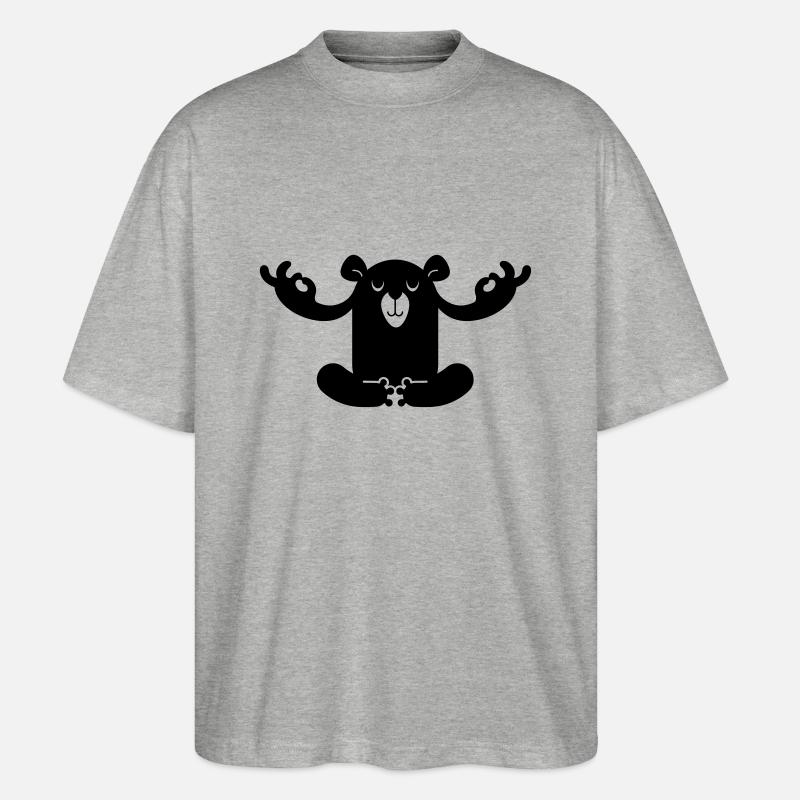 yoga - Stanley/Stella Oversized Unisex Bio T-Shirt Blaster 2.0 - Grau meliert