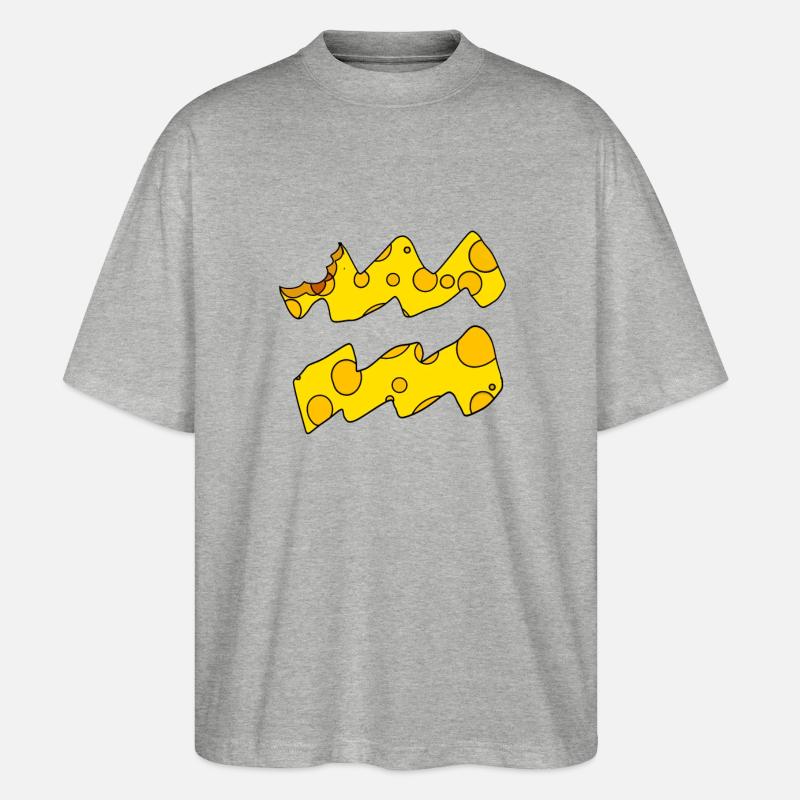 Sternzeichen Wassermann - Stanley/Stella Oversized Unisex Bio T-Shirt Blaster 2.0 - Grau meliert