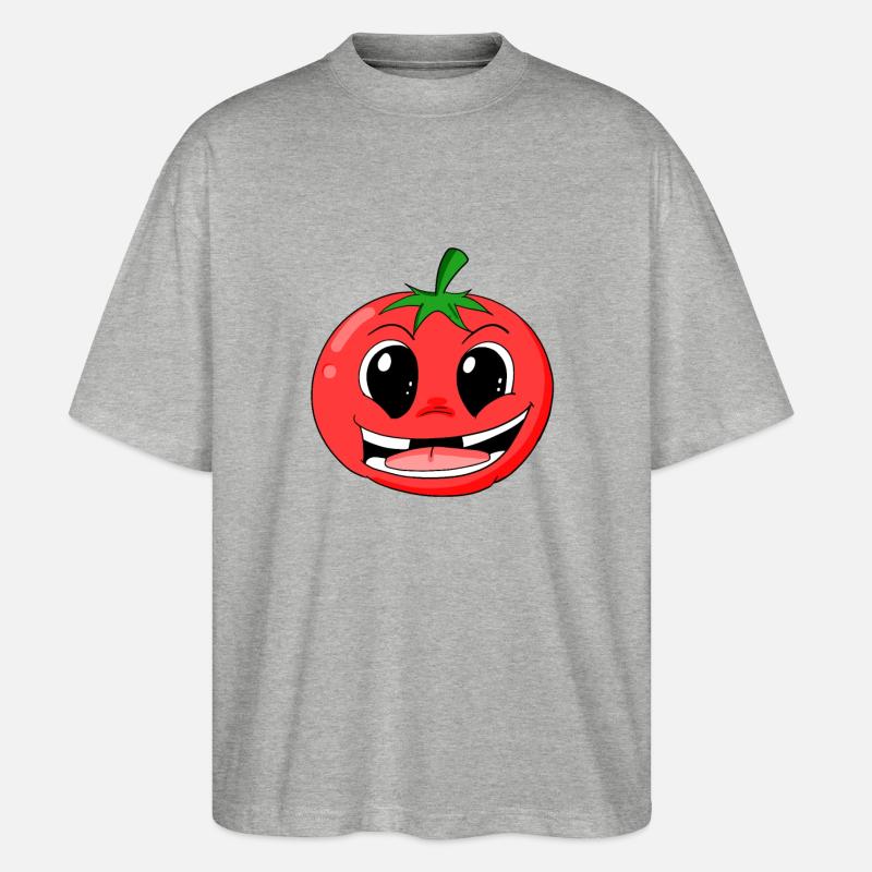 Tomate - Stanley/Stella Oversized Unisex Bio T-Shirt Blaster 2.0 - Grau meliert