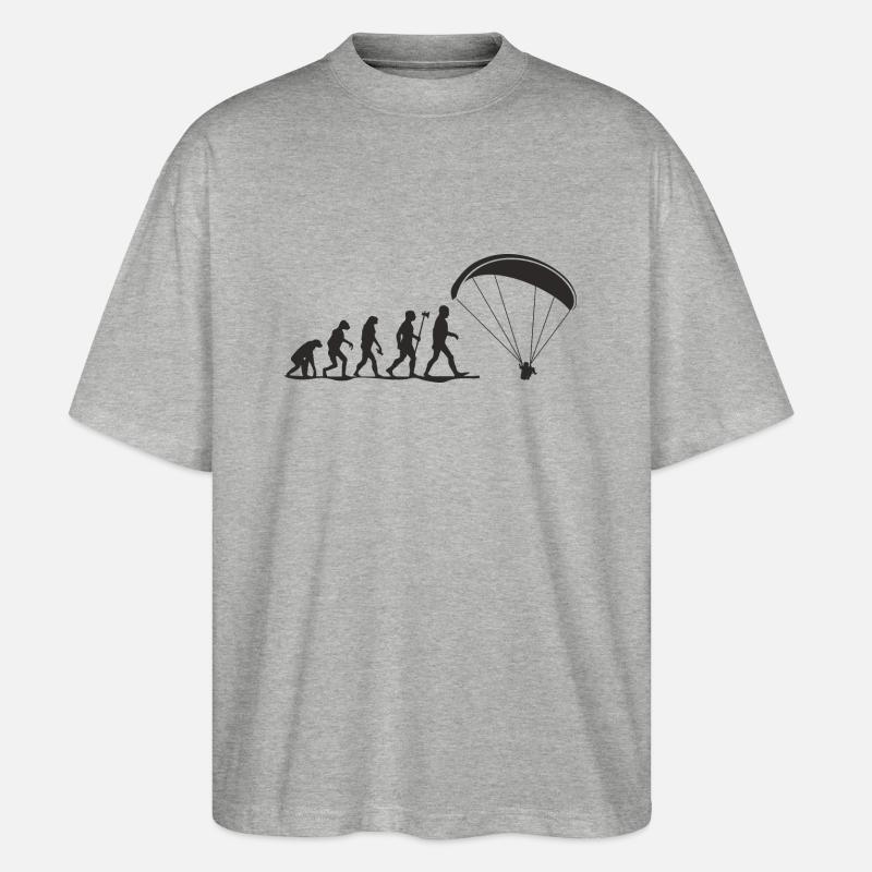 evolution paragliding - T-shirt bio Blaster 2.0 coupe oversize Stanley/Stella Unisexe - gris chiné