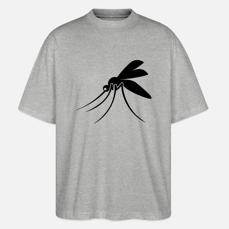 Mücke - Stanley/Stella Oversized Unisex Bio T-Shirt Blaster 2.0 - Grau meliert