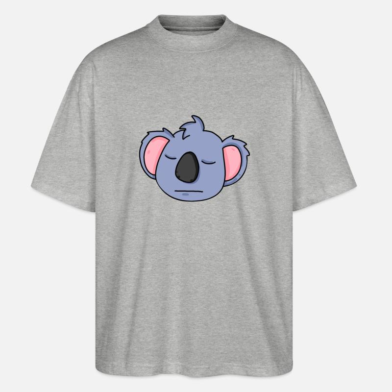 Tête de Koala - T-shirt bio Blaster 2.0 coupe oversize Stanley/Stella Unisexe - gris chiné