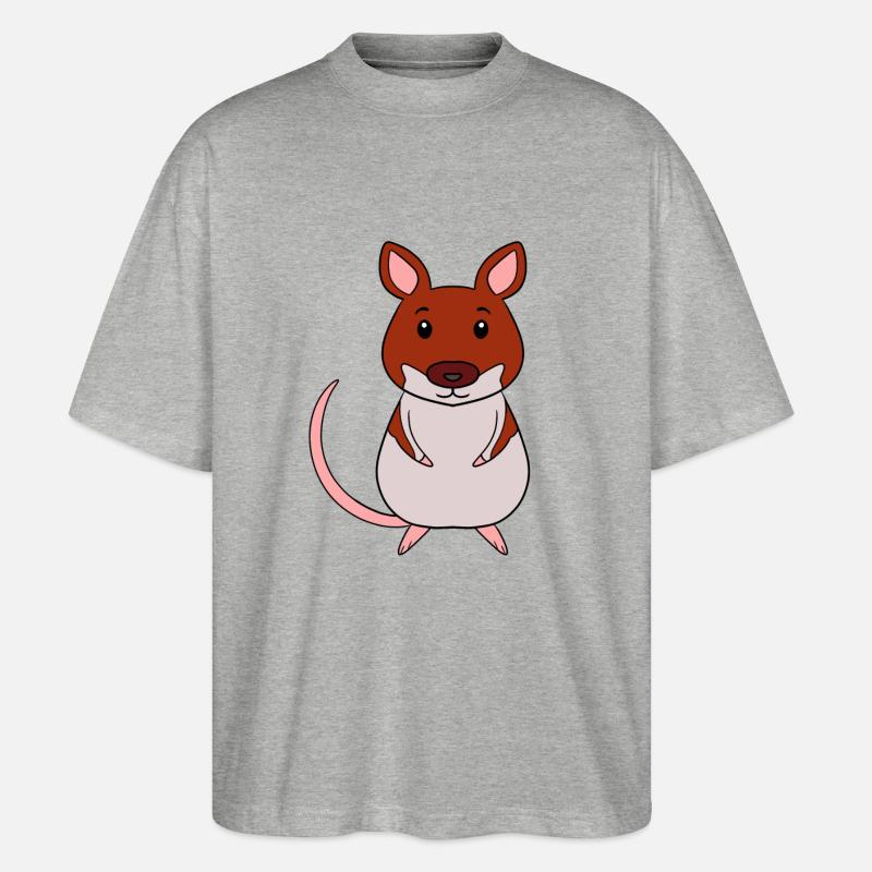 Forest Mouse Mouse - T-shirt bio Blaster 2.0 coupe oversize Stanley/Stella Unisexe - gris chiné