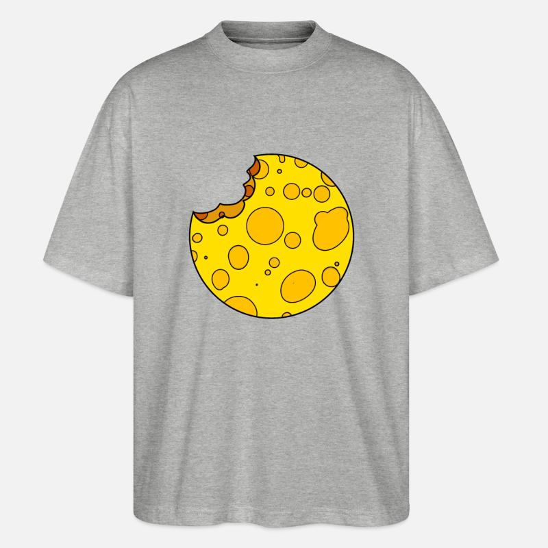 Käse - Stanley/Stella Oversized Unisex Bio T-Shirt Blaster 2.0 - Grau meliert