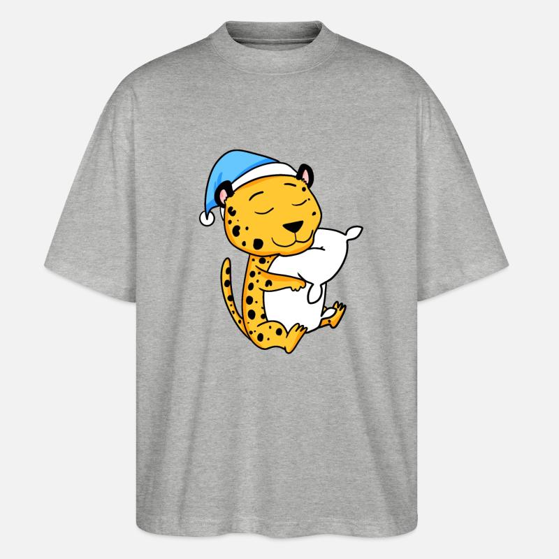 Gepard - Stanley/Stella Oversized Unisex Bio T-Shirt Blaster 2.0 - Grau meliert