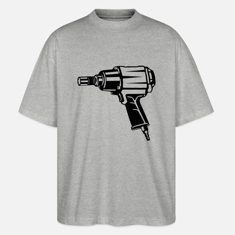 Schlagschrauber 2016 - Stanley/Stella Oversized Unisex Bio T-Shirt Blaster 2.0 - Grau meliert