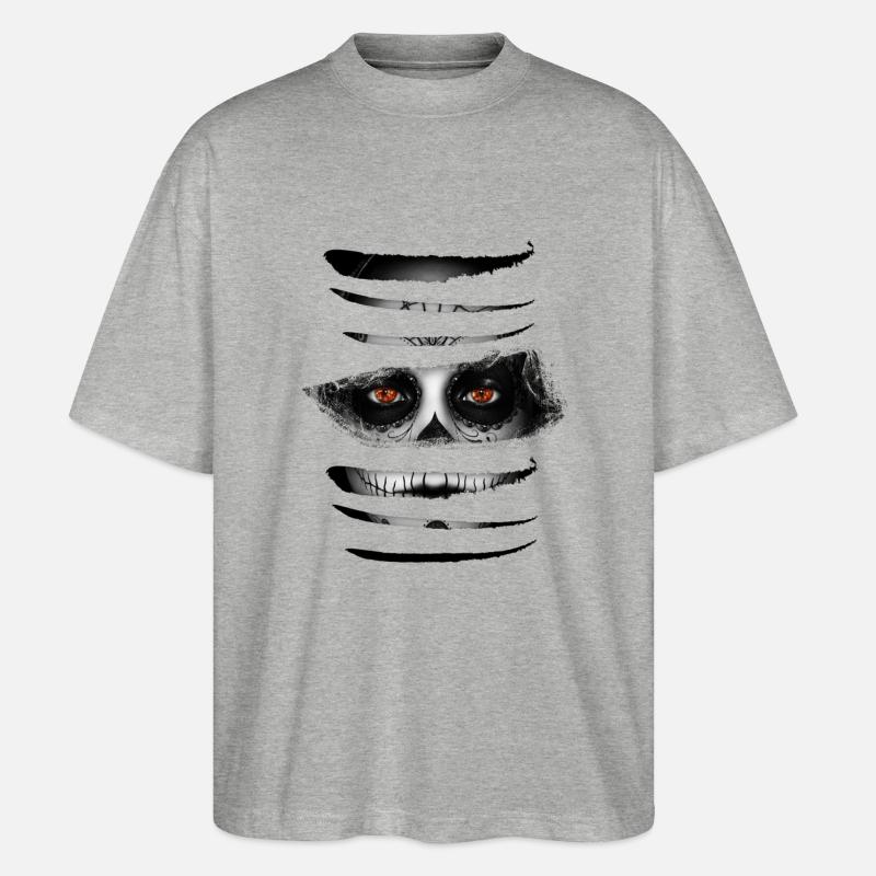 The Face - Stanley/Stella Oversized Unisex Bio T-Shirt Blaster 2.0 - Grau meliert
