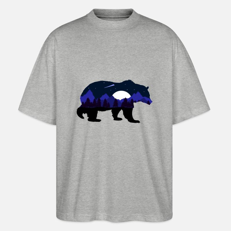 Natur wild 01 - Stanley/Stella Oversized Unisex Bio T-Shirt Blaster 2.0 - Grau meliert
