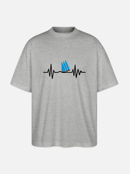 Sailing - Stanley/Stella Oversized Unisex Organic T-shirt Blaster 2.0 - heather grey