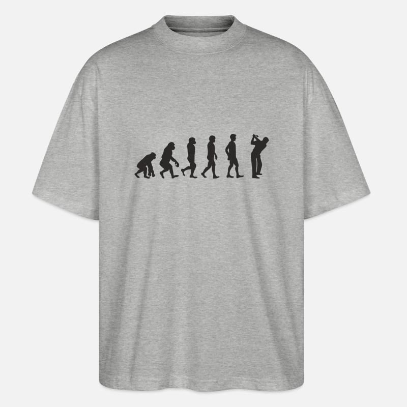 Evolution Golf - Stanley/Stella Oversized Unisex Bio T-Shirt Blaster 2.0 - Grau meliert