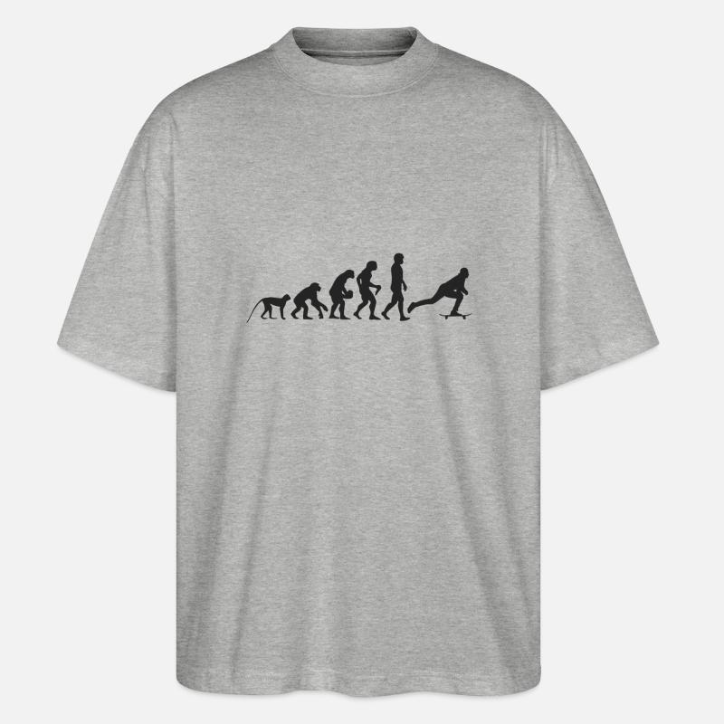 Evolution Skate - T-shirt bio Blaster 2.0 coupe oversize Stanley/Stella Unisexe - gris chiné