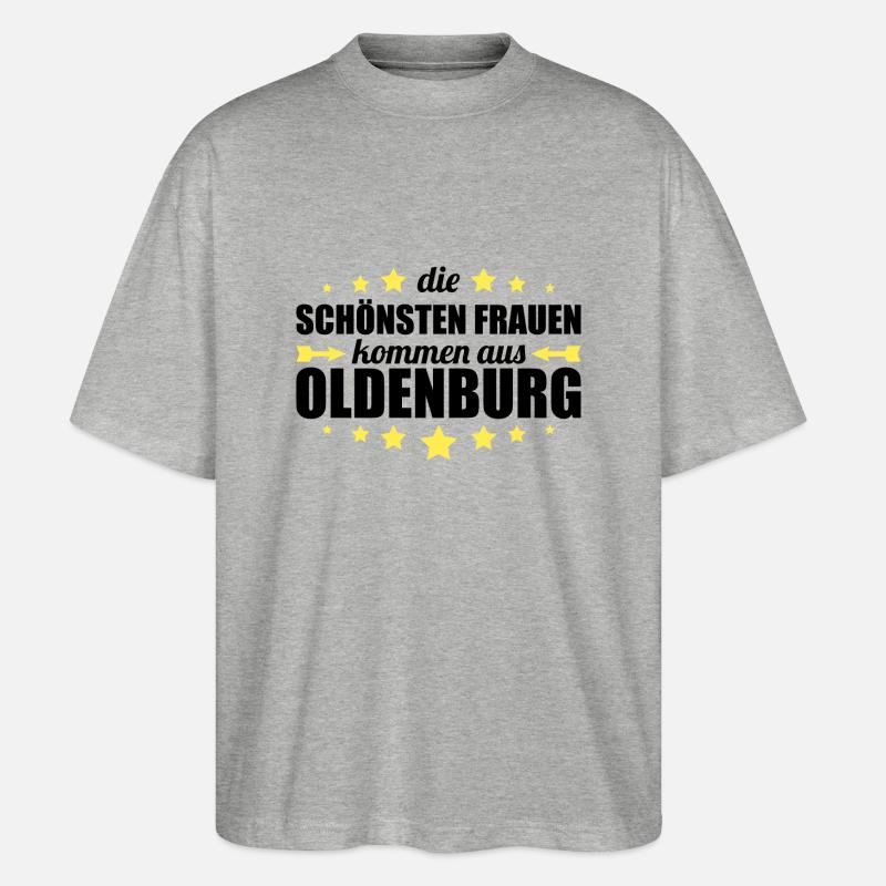 Oldenburg - Stanley/Stella Oversized Unisex Bio T-Shirt Blaster 2.0 - Grau meliert