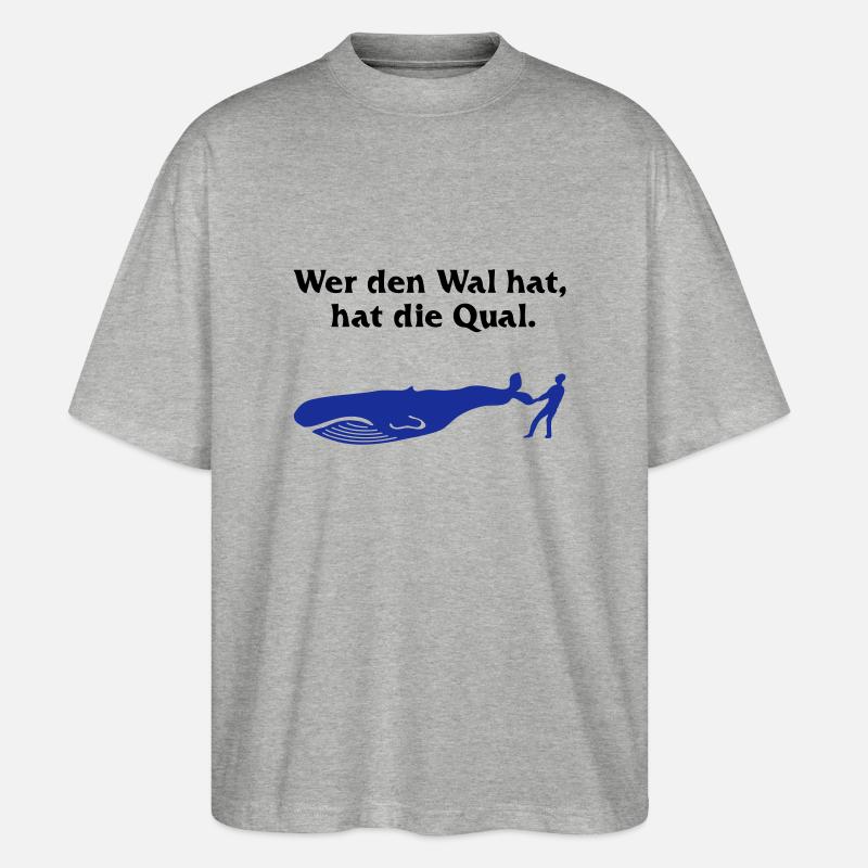 Wal = Qual - Stanley/Stella Oversized Unisex Bio T-Shirt Blaster 2.0 - Grau meliert