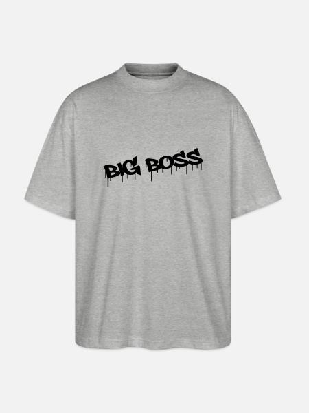 Big Boss - T-shirt bio Blaster 2.0 coupe oversize Stanley/Stella Unisexe - gris chiné