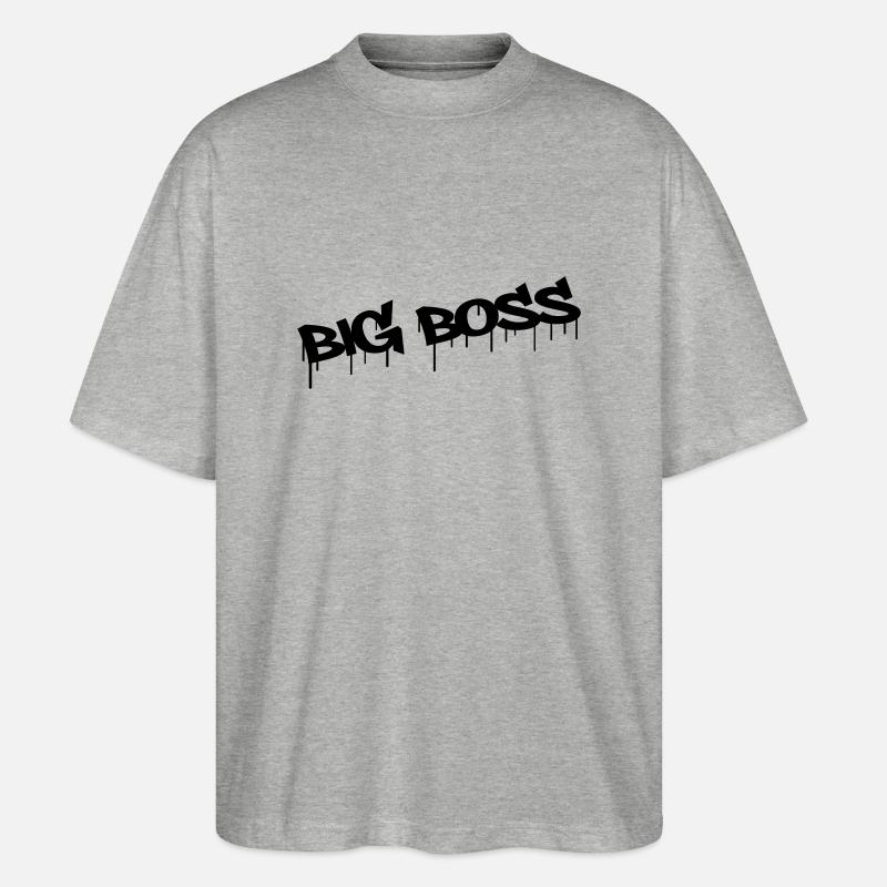 Big Boss - Stanley/Stella Oversized Unisex Bio T-Shirt Blaster 2.0 - Grau meliert