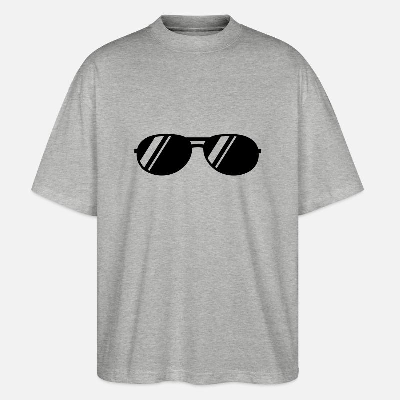coole Sonnenbrille - Stanley/Stella Oversized Unisex Bio T-Shirt Blaster 2.0 - Grau meliert