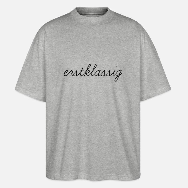 first-class - Stanley/Stella Oversized Unisex Organic T-shirt Blaster 2.0 - heather grey