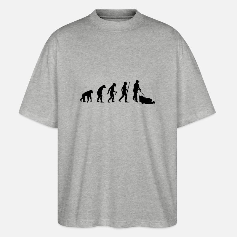 Évolution des jardiniers - T-shirt bio Blaster 2.0 coupe oversize Stanley/Stella Unisexe - gris chiné